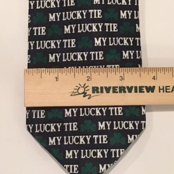 St Patrick's Day All-Over Print Novelty Polyester Tie by Keith Daniels - Picture 2 of 3